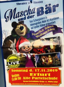 Mascha und der Bär Kindertheater @ Alte Parteischule Erfurt