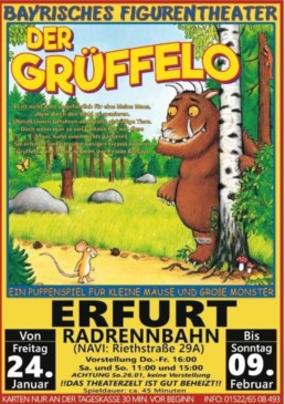 Plakat der Grüffelo Live im Theaterzelt