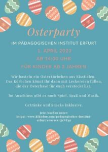 Osterparty ab 3 Jahre @ Pädagogisches Institut