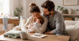 Eltern mit Neugeborenem